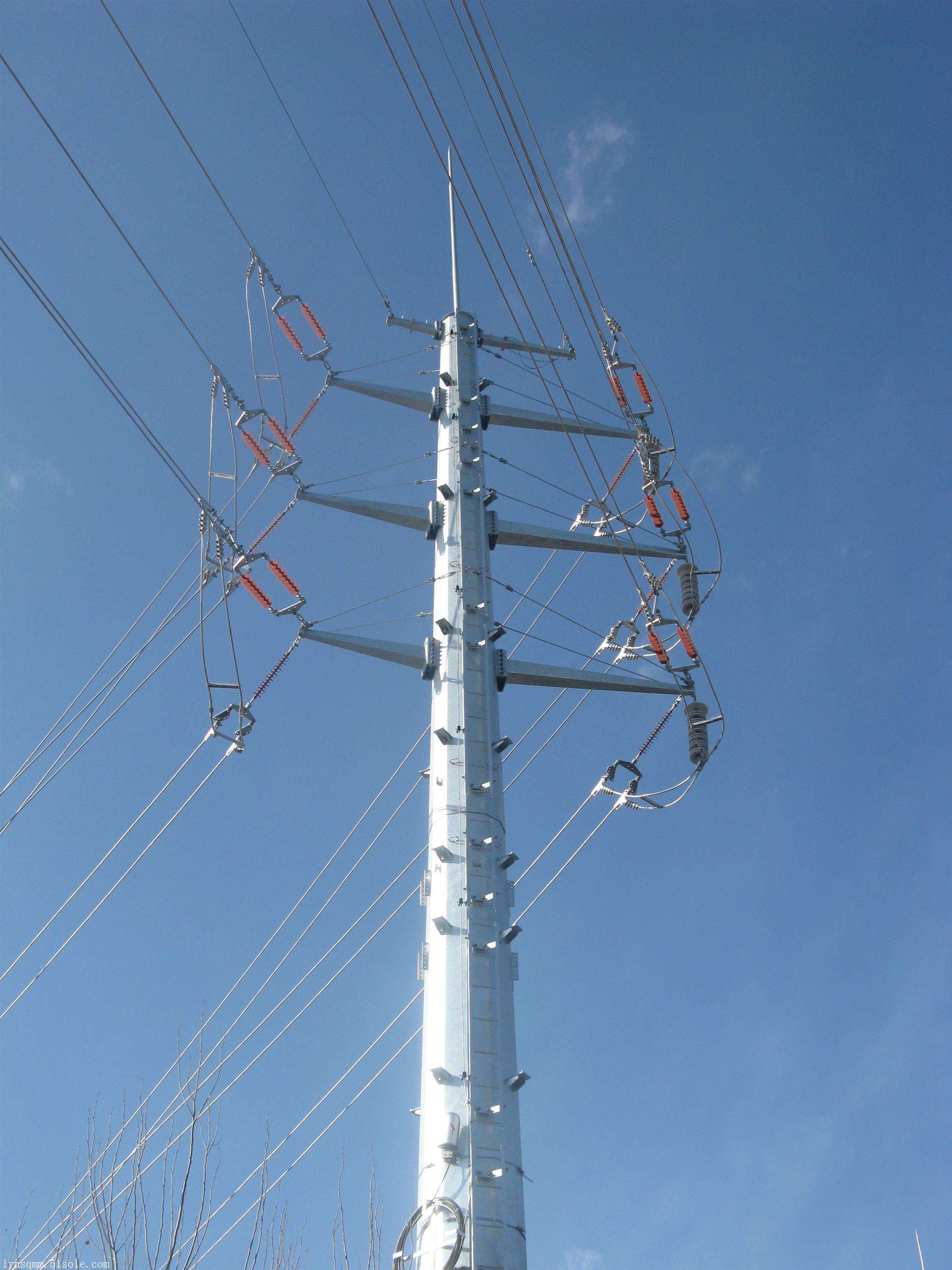 Steel Transmission Pole Buy Product on Qingdao Bojin Iron Tower Co.,Ltd